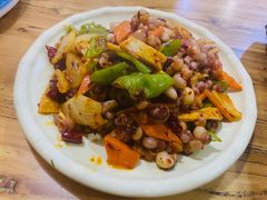 辣炒海灵菇鱼饼-京玉菲饭店(李村店)