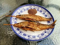 炸撅嘴鱼-燕北云山·农家菜·灶台鱼(密云溪翁庄店)