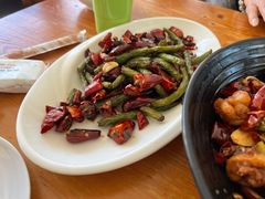 干煸豆角-禧福徕盆盆香川菜馆