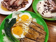 黑椒汁猪扒煎双蛋饭-澳门陈光记烧味饭店(南京德基广场店)