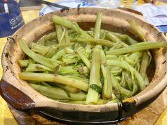 虾酱啫通菜-天宝食坊·啫啫煲大排档(西华路店)