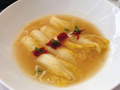 瑶柱鸡汤娃娃菜-悦轩中餐厅·高空江景·杭州柏悦酒店