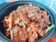 石锅鲍鱼葵花鸡-子霖南山鲜虾面(南山总店)