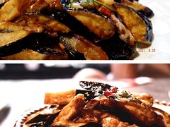 风味茄子-华盛园卷子王农家菜水库鱼