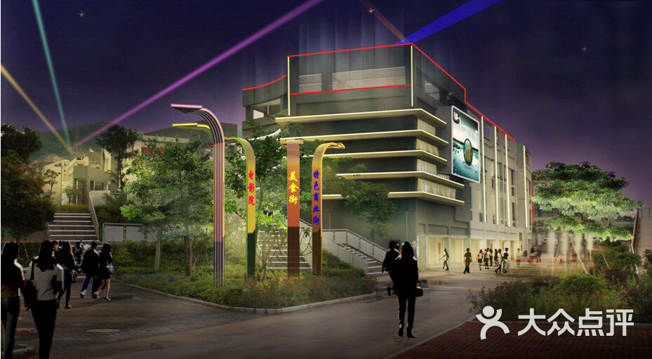 旺角大学城商业街俯视图图片-北京综合商场-大众点评网