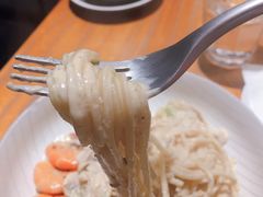 芝士蘑菇鲜虾意大利面-BE BRIGHT KITCHEN(正佳广场店)