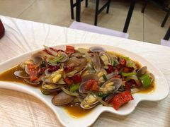 辣炒花甲-覃记海鲜美食餐厅