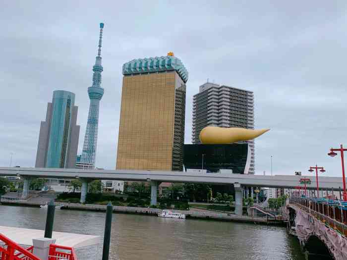 朝日啤酒本社大楼-"门口有啤酒泡沫的就是朝日啤酒本部啦.到.