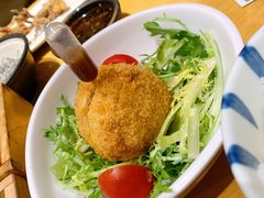 酥炸猪肉裹温泉蛋-胜博殿日式炸猪排(西红门店)