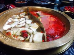 菌汤／番茄鸳鸯锅-渝利重庆火锅