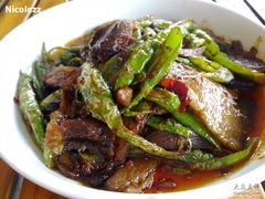 回锅肉20&nbsp;肉是风干的，辣椒好吃-曾牛肉