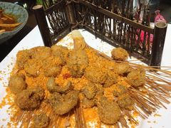 -东来菜馆•手抓海鲜家常菜•海鲜锅贴(鸽子窝店)