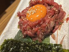 生拌牛肉-炼火烤肉店