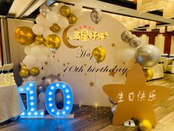 -小鲤鱼生日气球派对会场策划布置
