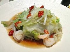 虾仁白灼西生菜-奉天小馆·非遗东北菜(济南万象城店)