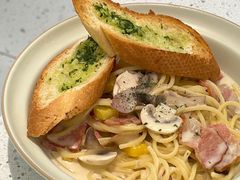奶油蘑菇培根烩面-tato