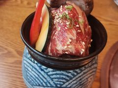 特选壶渍带骨牛排-炎蔵牛舌烤肉
