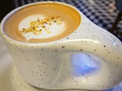 秋梨桂花拿铁-sugarman espresso素饮糖人高新咖啡工厂