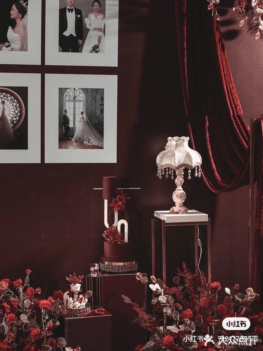 红色系婚礼| 一场勃艮第红与复古的炽烈碰撞