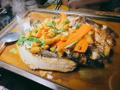 蒜香味凌波鱼-探鱼·鲜青椒爽麻烤鱼(汇一城店)