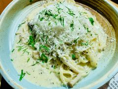 温泉蛋培根奶油汁扁面-Rosemary·纽西兰简餐(江南西店)