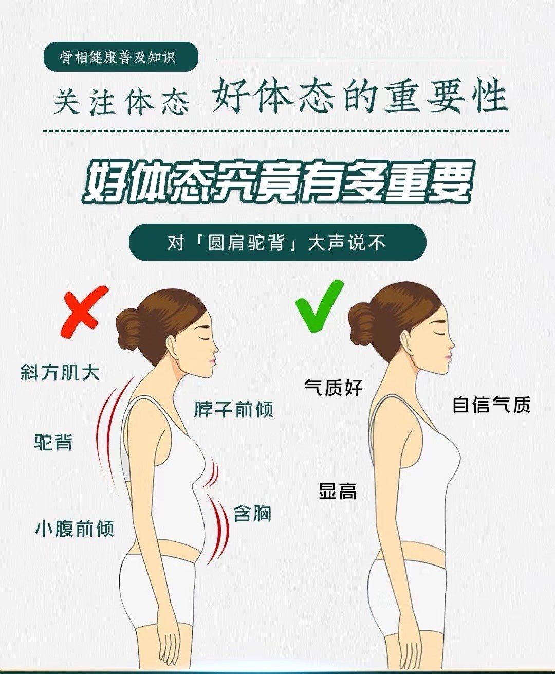 "体态杀手"圆肩驼背!