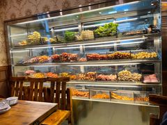 面包甜点陈列柜-二发烧烤(亚麻厂店)