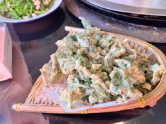 炸花椒芽-姥家大锅台水库渔家