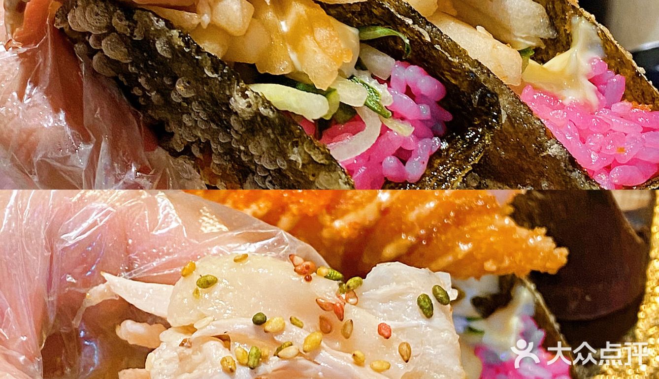 广州📍比脸大的蟹柳taco寿司手卷🍣巨好吃💥