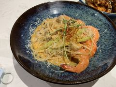 芝士蘑菇鲜虾意大利面-BE BRIGHT KITCHEN(正佳广场店)