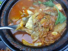 泡菜年糕五花肉汤锅-长勺子东南亚(街道口店)