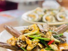 姜葱炒圣子-明记海鲜大排档(巽寮湾店)