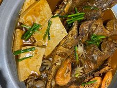 -东来菜馆•手抓海鲜家常菜•海鲜锅贴(鸽子窝店)