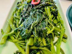 虾酱炒空心菜-古洋食坊·港点小馆(苏州中心店)