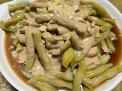 茄泥豆角-金台阶鱼馆(于桥水库店)
