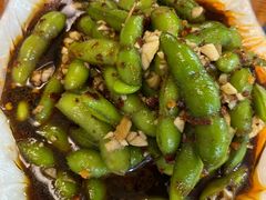 凉拌毛豆-十里铺铁板鱿鱼