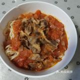 自制番茄肥牛乌冬面