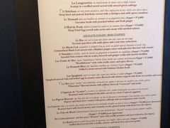 菜单-LA TABLE de Joël Robuchon Restaurant