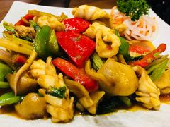 泰酱辣椒炒鲜鱿-泰香米泰国餐厅(凯德新南店)