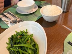 秘制虾酱炒空心菜-帕蓝·暹罗料理(大学路店)