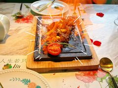 田园澳洲骰子牛肉-蜜桃花开·中西融合菜E&W(南长街店)
