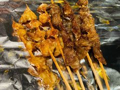 牛肉串-路边摊小炉子烧烤