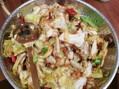 干锅手撕牛心菜-望湘园·洞庭渔宴(浦江欢乐颂店)