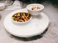 辣酒汁花螺配夏威夷果-木守西溪溪隐餐厅