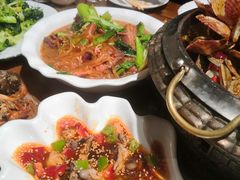 -东来菜馆•手抓海鲜家常菜•海鲜锅贴(鸽子窝店)