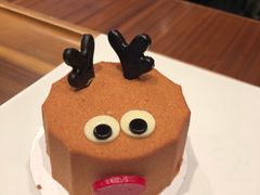 驯鹿表情包榛子慕斯蛋糕-星巴克臻选(深圳华强北茂业店)