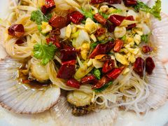 油泼扇贝-来之顺海鲜菜馆·青岛菜·始于1993(栈桥店)