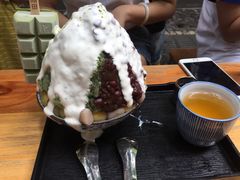 抹茶生乳かき氷-WONDER ICE 萬得冰田(建設路总店)