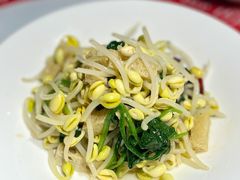 菠菜豆芽拌面筋-汉唐宴长安食府