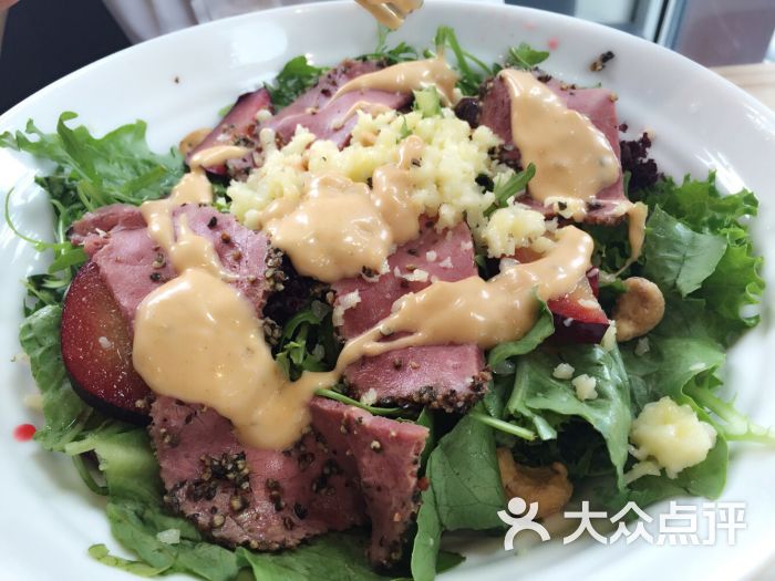 eshine eats壹向轻食(莫干山店)-黑胡椒牛肉沙拉图片-杭州美食-大众点